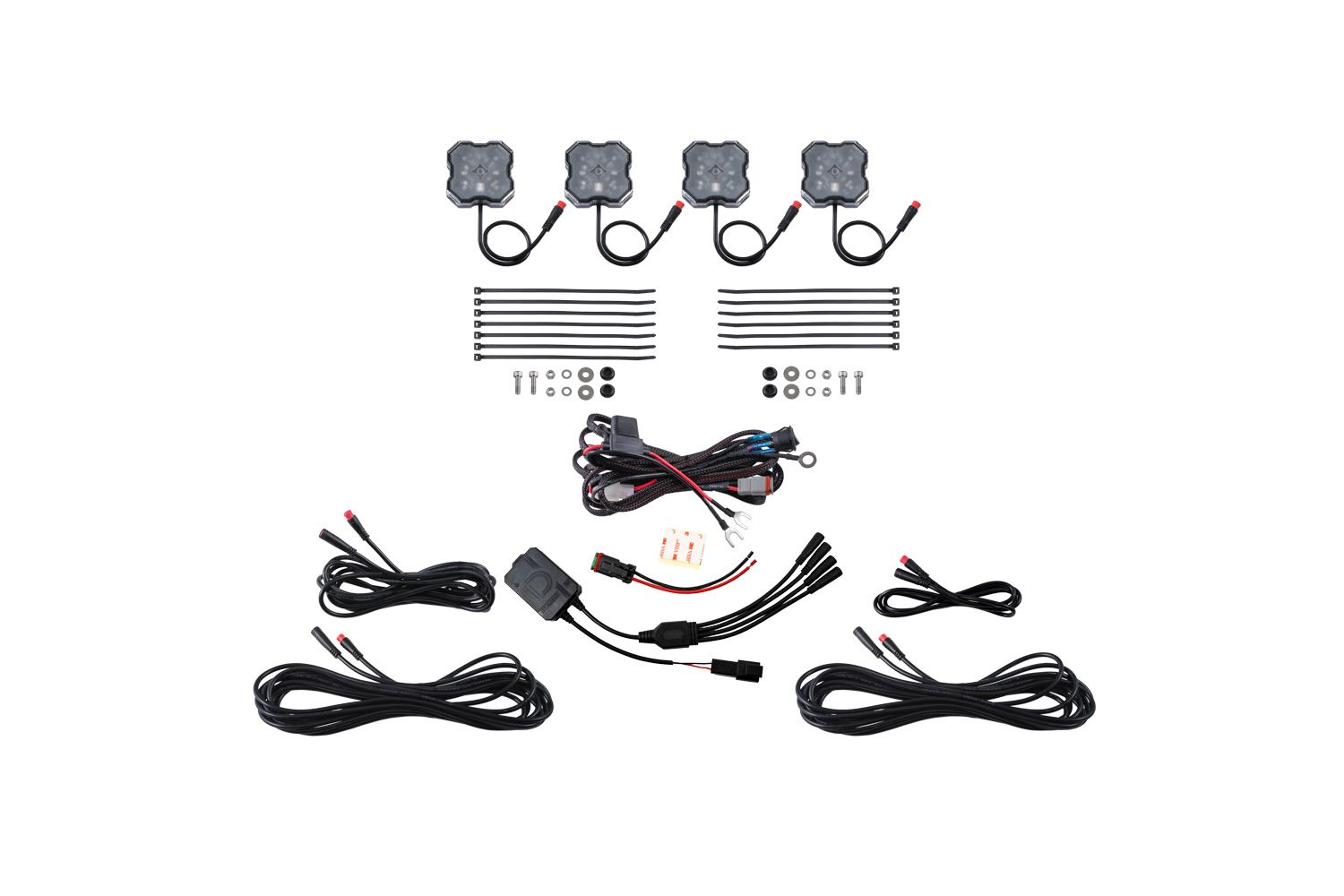 DIODE DYNAMICS | Stage Series RGBW LED Rock Light Kit (4-Pack)