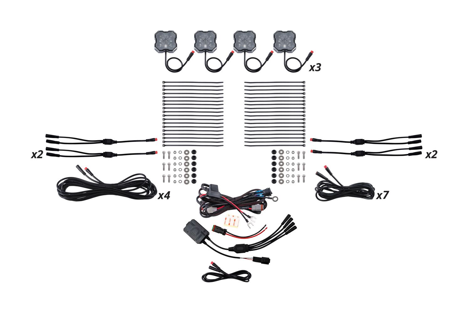 DIODE DYNAMICS | Stage Series RGBW LED Rock Light Kit (12-Pack)