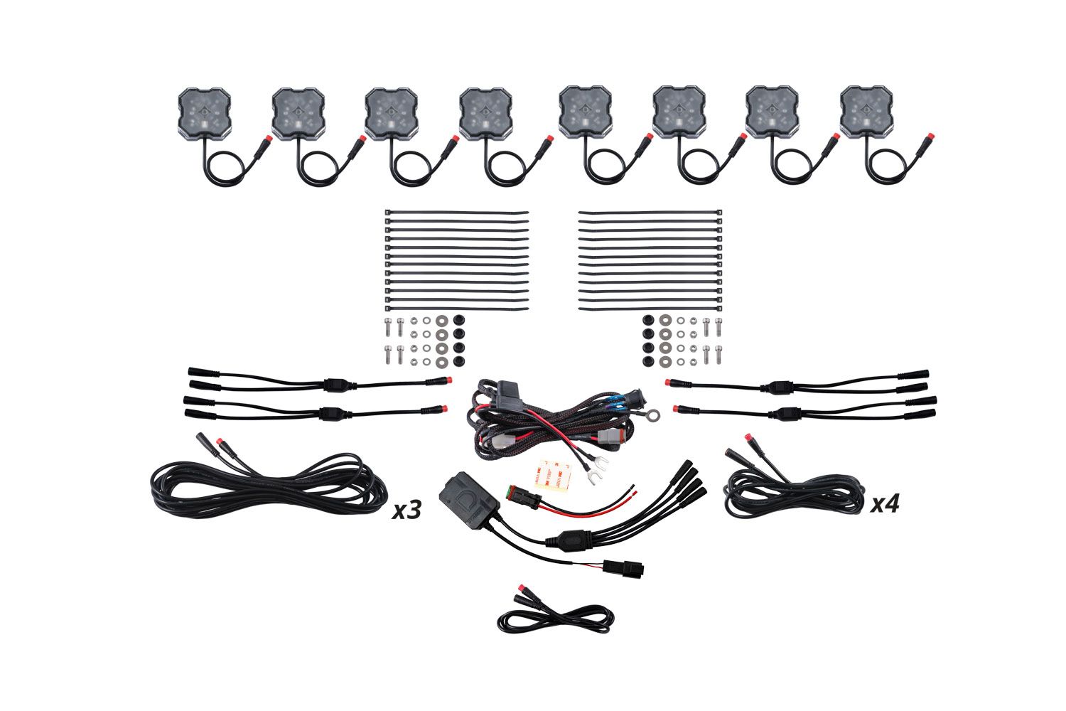 DIODE DYNAMICS | Stage Series RGBW LED Rock Light Kit (8-Pack)