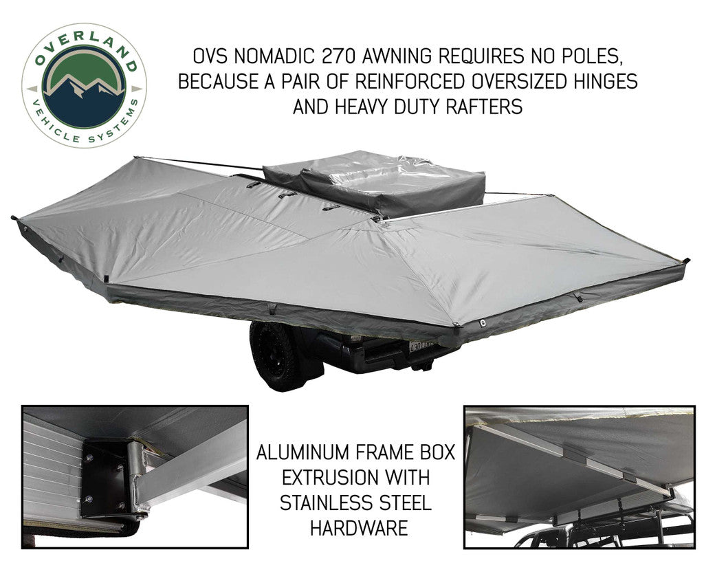 OVERLAND VEHICLE SYSTEMS | Nomadic Awning 270 Awning & Wall 1, 2, & 3, Mounting Brackets Driver Side (19539907)