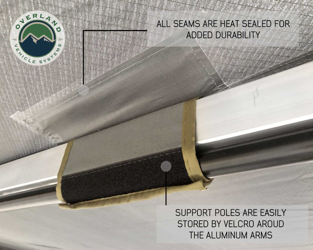 OVERLAND VEHICLE SYSTEMS | Nomadic Awning 270 Awning & Wall 1, 2, & 3, Mounting Brackets Passenger Side (19549907)