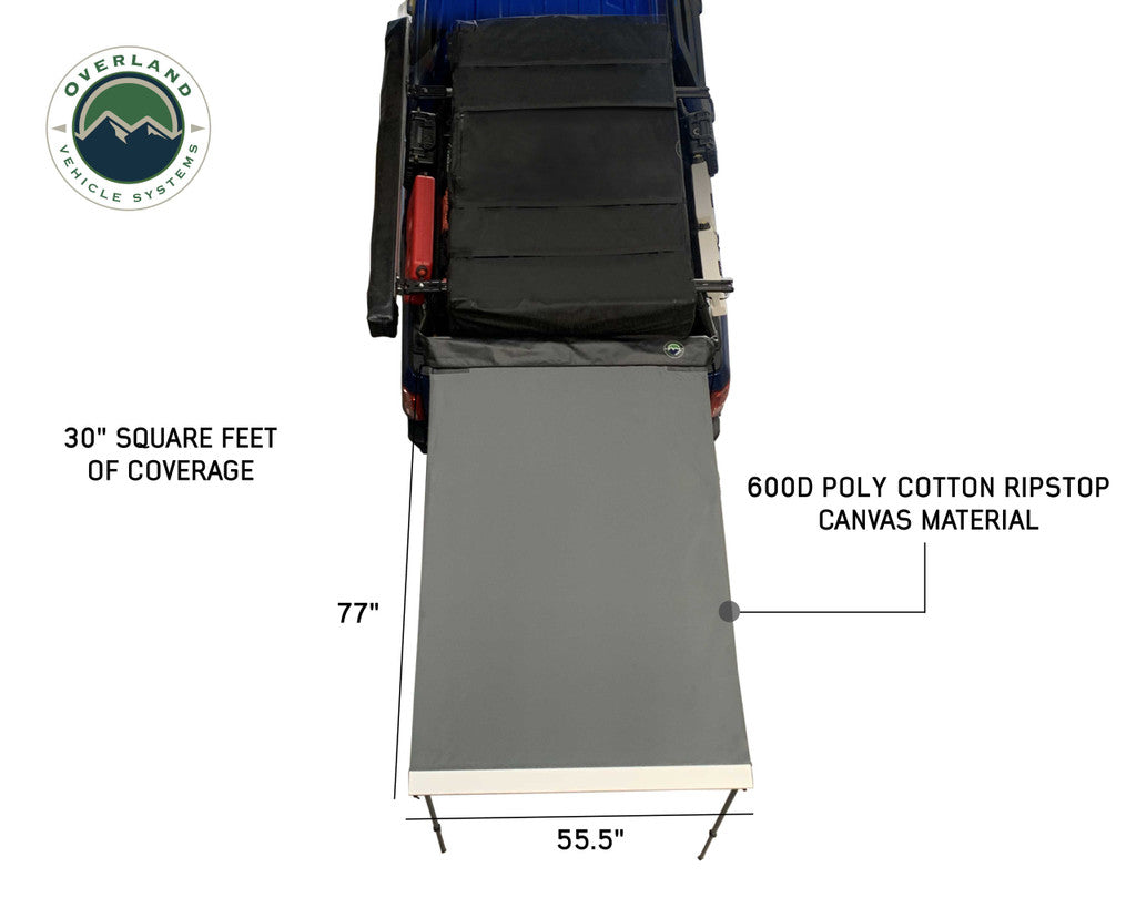 OVERLAND VEHICLE SYSTEMS | Nomadic Awning 4.5' With Black Cover (18039909)
