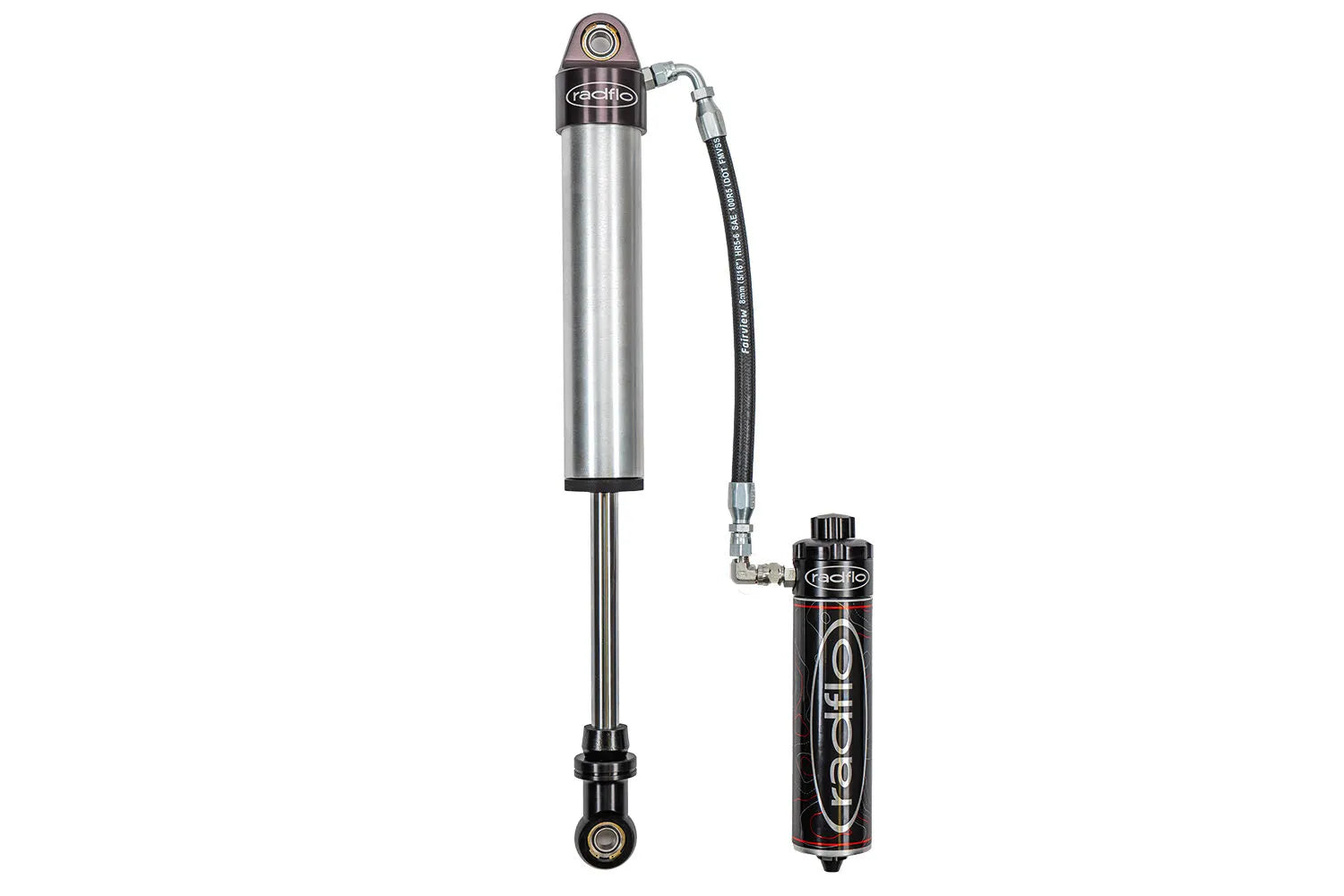 RADFLO SUSPENSION TECHNOLOGY | 4Runner 4th Gen (2003 - 2009) Fj Cruiser (2007 - 2009) Rear Shock 2.5 With Remote Reservoir And High Low Compression Adjuster (6ST-001-0Z)