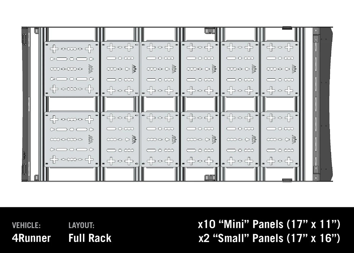 BACKWOODS ADVENTURE MODS | DRIFTR Roof Rack Deck Accessory Panels (BWAO-1711)