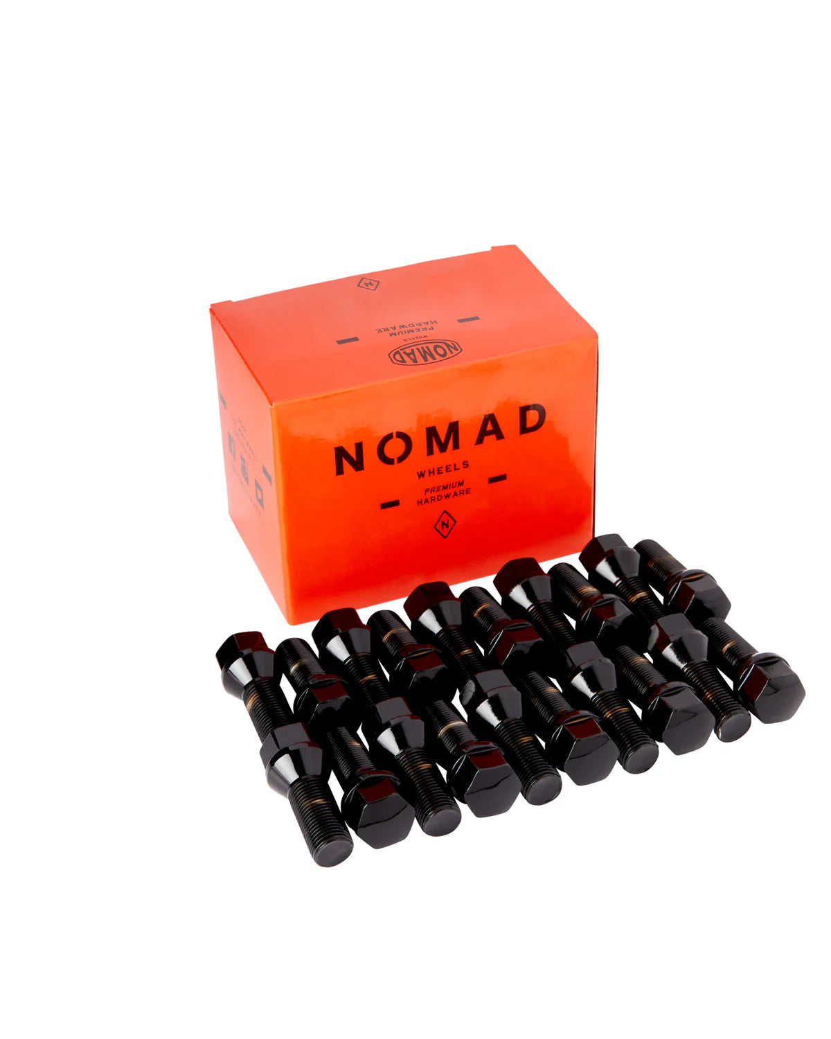 NOMAD WHEELS | 16x1.5 Con Seat Lugbolt Blk 21mm 5 Lug Kit (N-L791860BK)