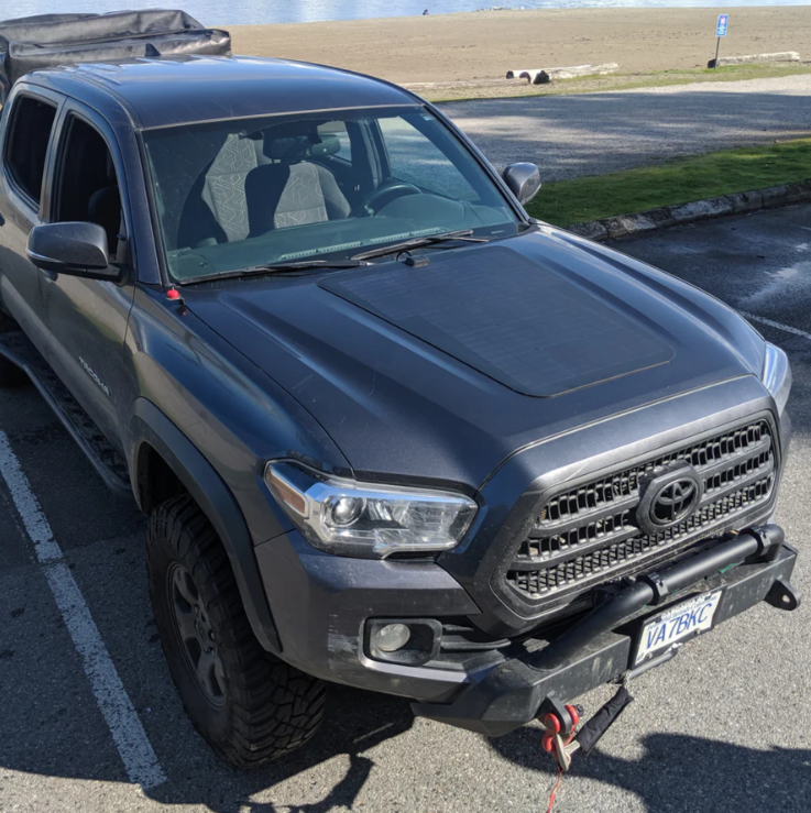 CASCADIA 4X4 | Tacoma 3rd Gen 2016-2023 VSS System 85 Watt Hood Solar Panel