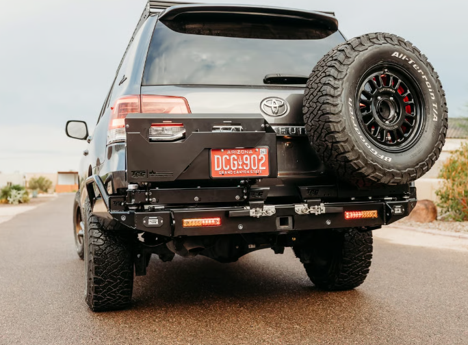 THE CRUISER COMPANY | Land Cruiser 200 Series (2008-2021) High Clearance Rear Bumper With Quarter Panel Hoops (TCC-200-RB)