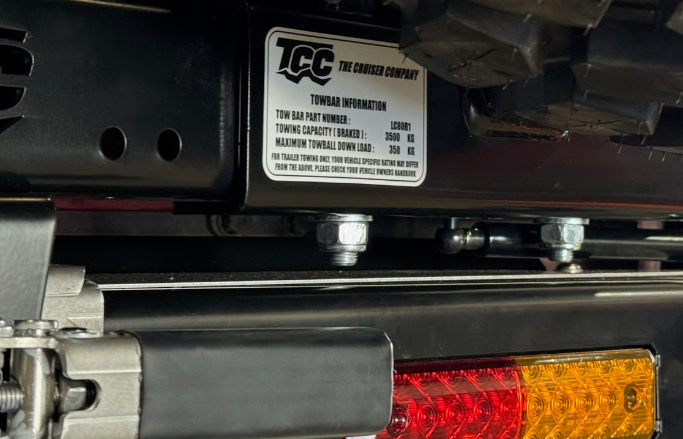 THE CRUISER COMPANY | Land Cruiser 80 Series (1991-1997) High Clearance Rear Bumper With Integrated Tow Hitch (TCC-80-RB-TOW)