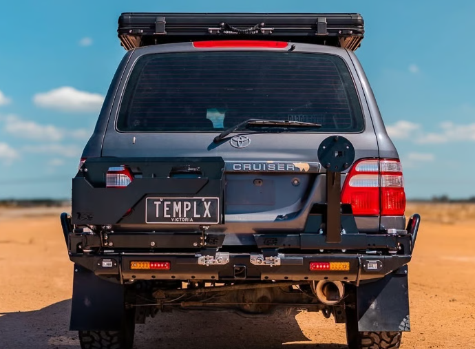 THE CRUISER COMPANY | Land Cruiser 100 Series (1998-2007) High Clearance Rear Bumper With Tow Hitch (TCC-100-RB-TOW)