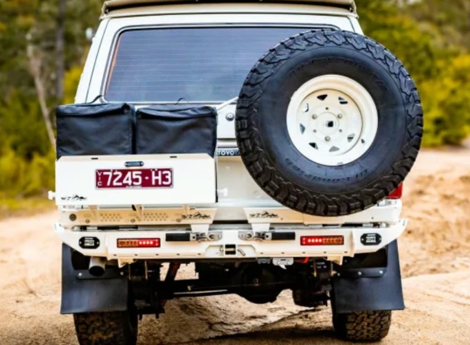 THE CRUISER COMPANY | Land Cruiser 60 Series (1980-1990) High Clearance Rear Bumper With Receiver Hitch (TCC-60-RB-TOW)