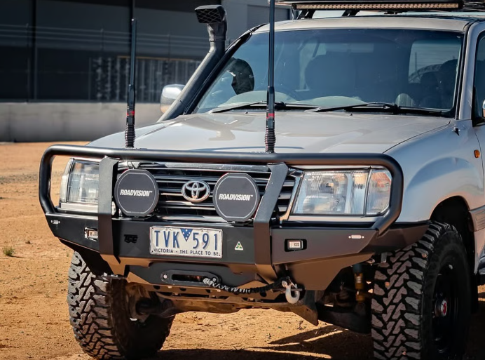 THE CRUISER COMPANY | Land Cruiser 100 Series (1998-2007) High Clearance Full Hoop Front Bumper (TCC-100-HCBB)
