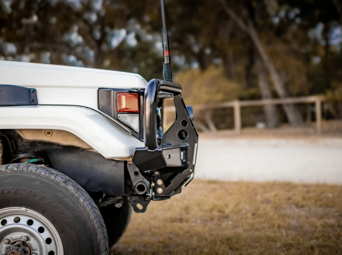 THE CRUISER COMPANY | Land Cruiser 75/78 Series (1991 - 2006) High Clearance Full Hoop Front Bumper (TCC-75-HCBB)