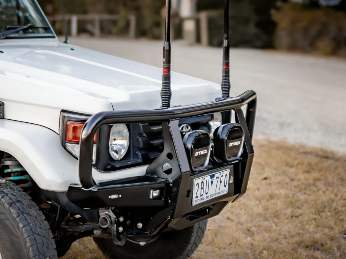 THE CRUISER COMPANY | Land Cruiser 75/78 Series (1991 - 2006) High Clearance Full Hoop Front Bumper (TCC-75-HCBB)