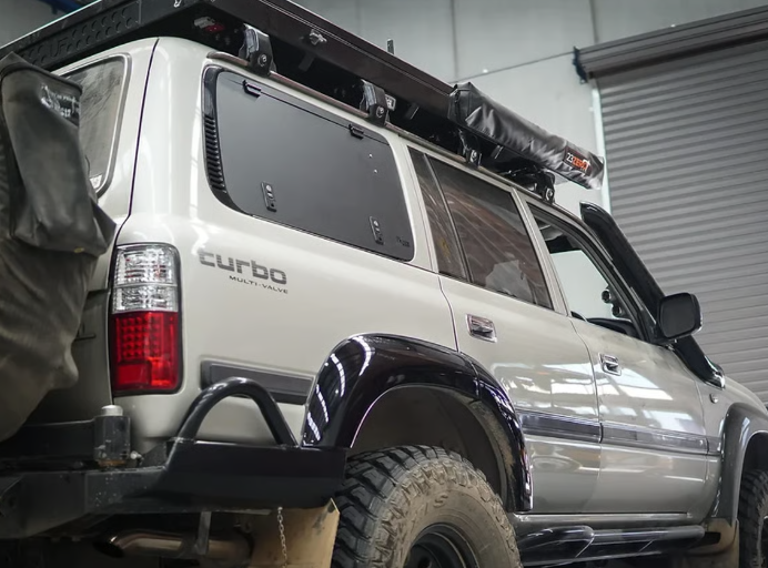 THE CRUISER COMPANY | Land Cruiser 80 Series (1991 - 1997) Lift Up Gull Wing Windows (LC80-WINDOW)