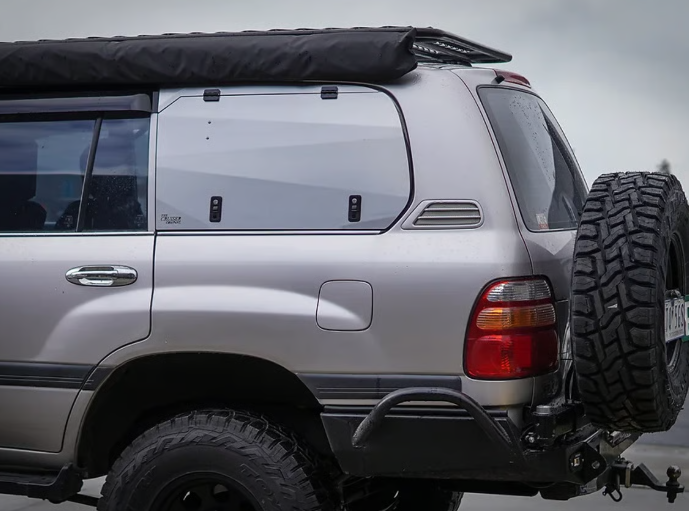 THE CRUISER COMPANY | Land Cruiser 100 Series (1998 - 2007) Lift Up Gull Wing Windows (LC100/105-WINDOW)
