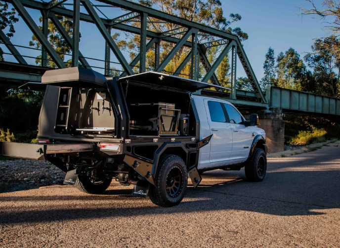ALUBLACK | Tacoma 3rd Gen (2016 - Present) & Tundra 3rd Gen (2022 - 2024) Flatbed Tray And Canopy
