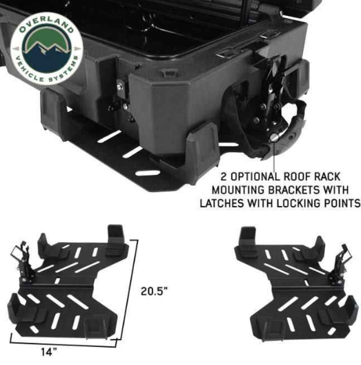OVERLAND VEHICLE SYSTEMS | Storage Box Roof Rack Mounts (40400007)