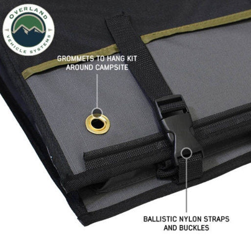 OVERLAND VEHICLE SYSTEMS | 24 Piece Cooking and Utensil Kit Hanging Carrying Case (21010505)