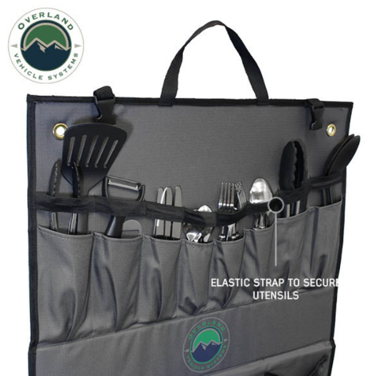 OVERLAND VEHICLE SYSTEMS | 24 Piece Cooking and Utensil Kit Hanging Carrying Case (21010505)