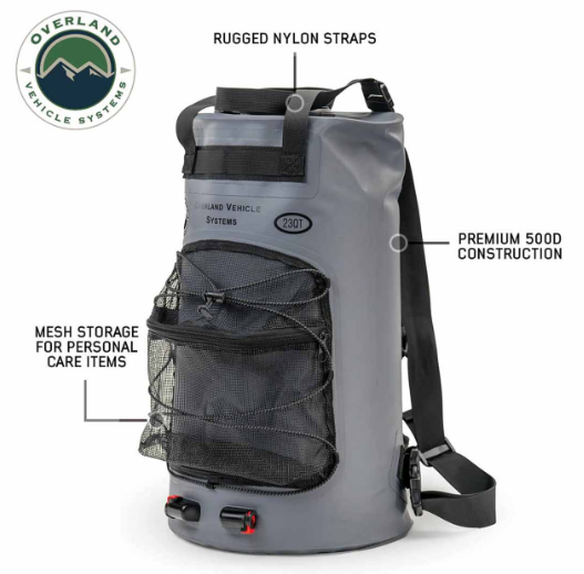 OVERLAND VEHICLE SYSTEMS | Portable Camp Shower 23 QT Nozzle & Accessories (40300031)