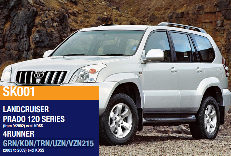 TERRAIN TAMER | Land Cruiser Prado 120 Series From 9/2002 Exclusive KDSS & 4Runner 4th Gen GRN & KDN & TRN & UZN & VZN215 2003 - 2009 Exclusive KDSS Complete Suspension Kit (SK001)