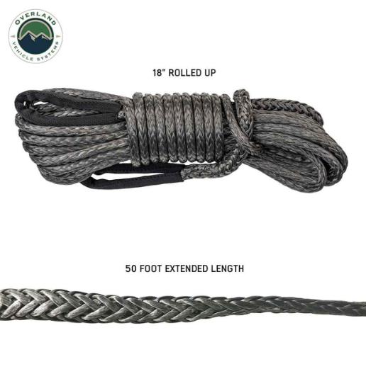 OVERLAND VEHICLE SYSTEMS | Brute Recovery Winch Line Extension 3/8" x 50' 20,000 LB. (19009917)