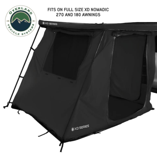 OVERLAND VEHICLE SYSTEMS | XD Nomadic 270/180 Degree Awning Annex Room Enclosure Black (18089923)