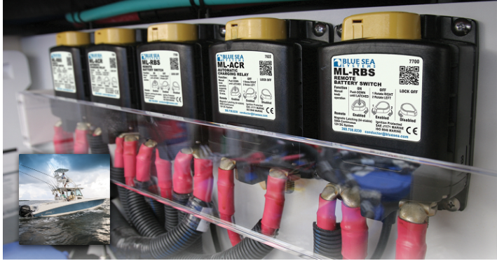 BLUE SEA SYSTEMS | ML-RBS Remote Battery Switch with Manual Control 12V DC 500A (7700)
