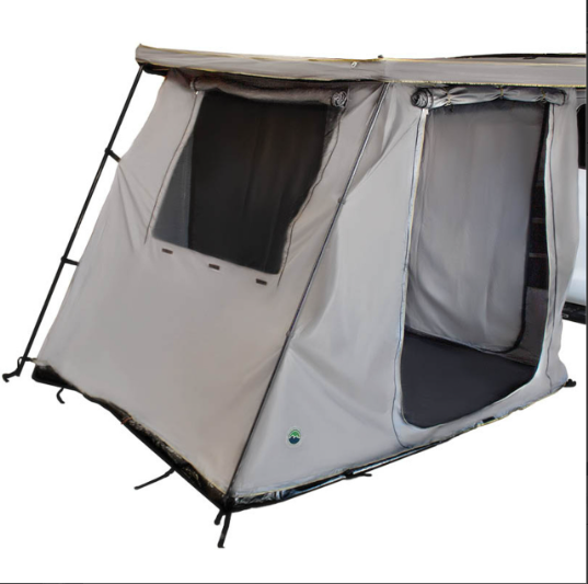OVERLAND VEHICLE SYSTEMS | HD Nomadic 270/180 Degree Awning Annex Room Enclosure Grey Body Green Trim (18089922)