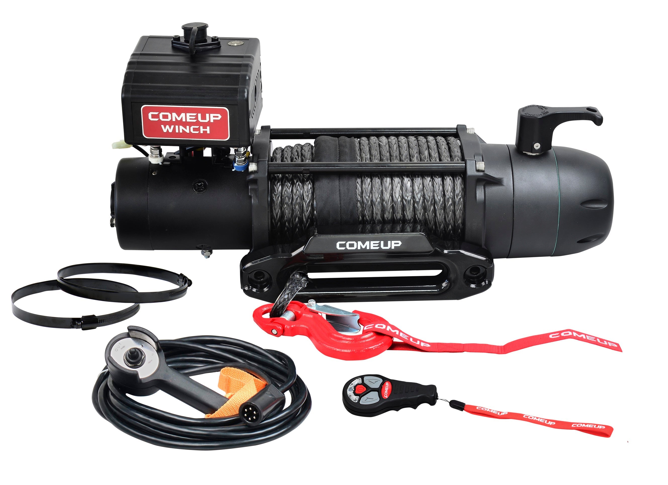 COMEUP WINCH | SEAL Slim 9.5rs 12V, W/ Synthetic Rope & Wireless Remote