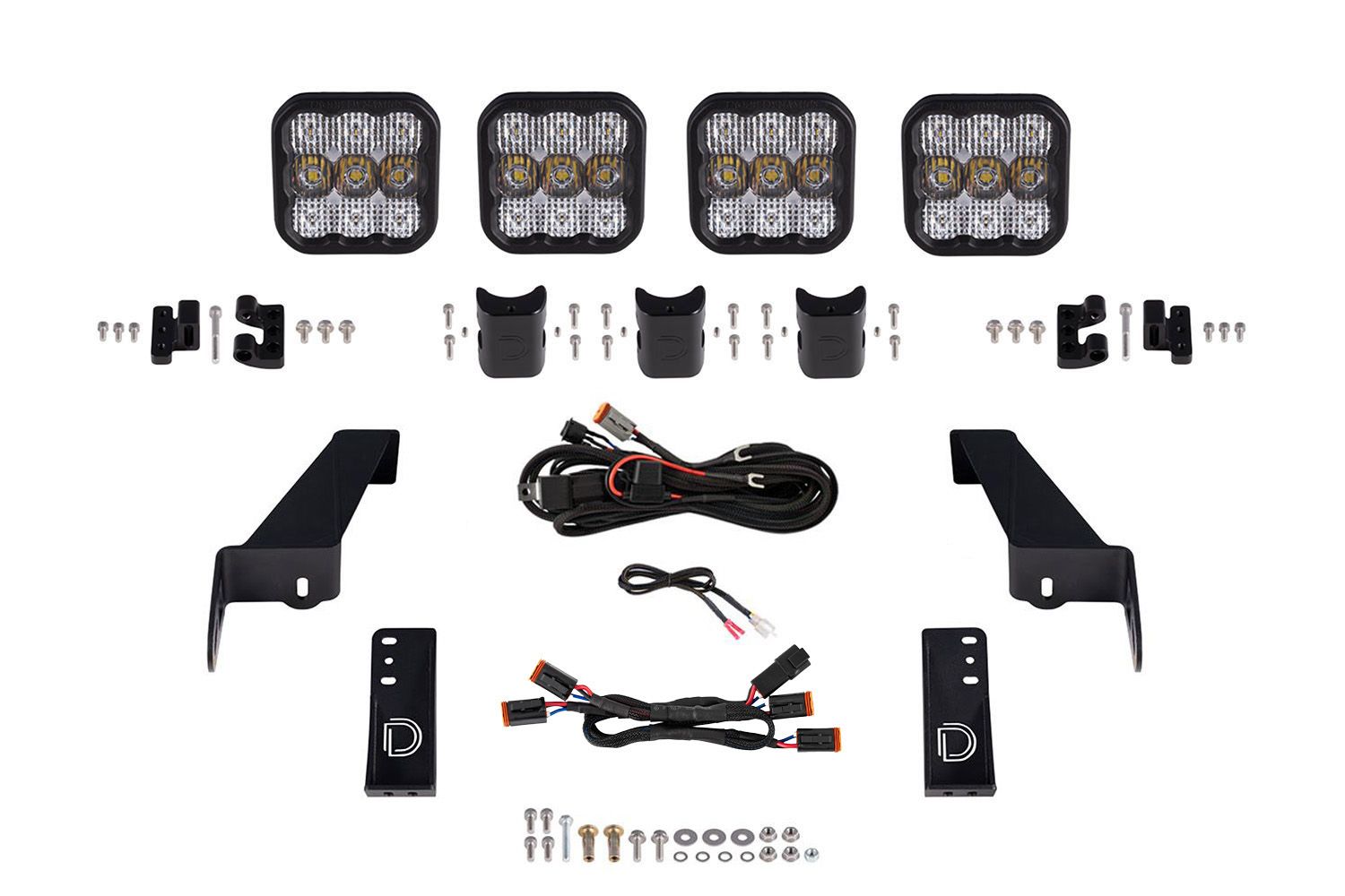 DIODE DYNAMICS | Jeep Gladiator 2020-2025 SS5 Grille CrossLink Lightbar Kit