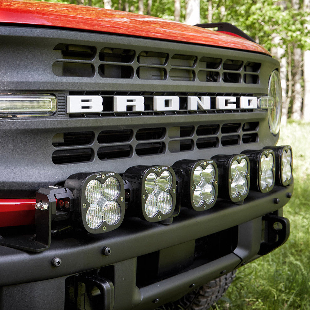 BAJA DESIGNS | Ford XL Linkable Bumper Light Kit - Ford 2021-2026 Bronco; 2022-2026 Bronco Raptor; NOTE: w/ OE Steel Bumper