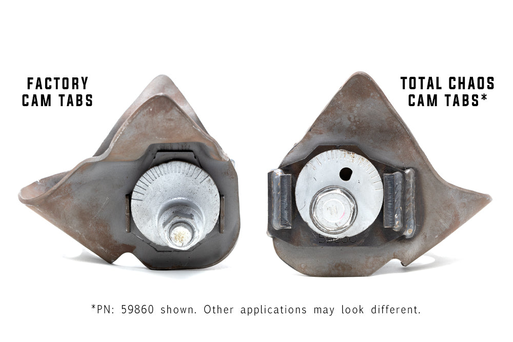 TOTAL CHAOS FABRICATION | Tacoma 1st Gen (1996 - 2004) Lower Control Arm Cam Tab Gussets (59960)