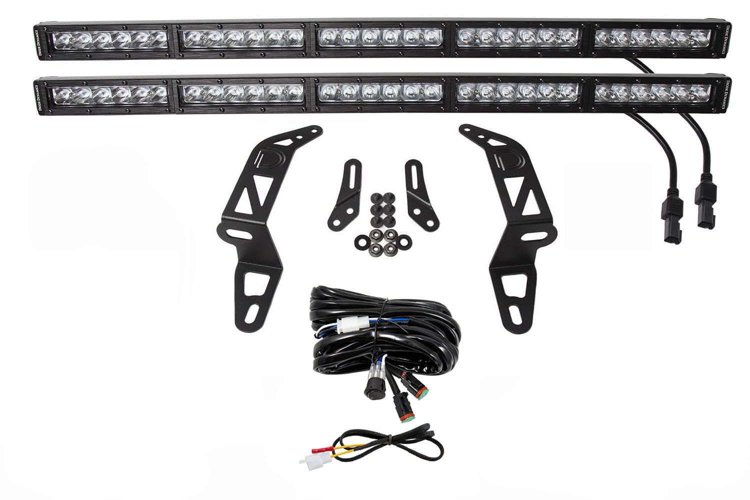 DIODE DYNAMICS | Jeep JL Wrangler 2018-2025 Bumper LED Lightbar Kit