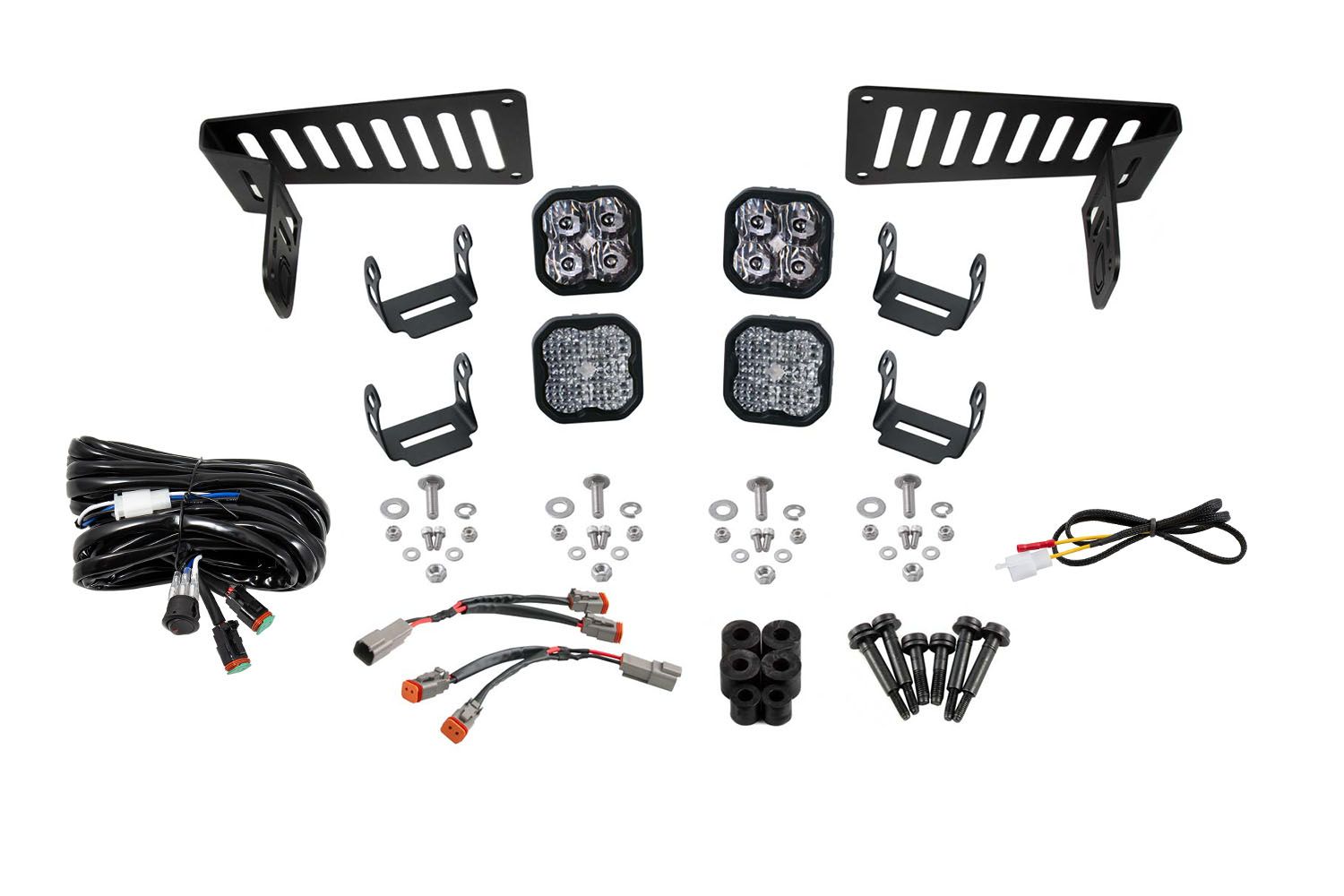 DIODE DYNAMICS | Jeep Gladiator 2020-2025 Cowl Mount LED Brackets
