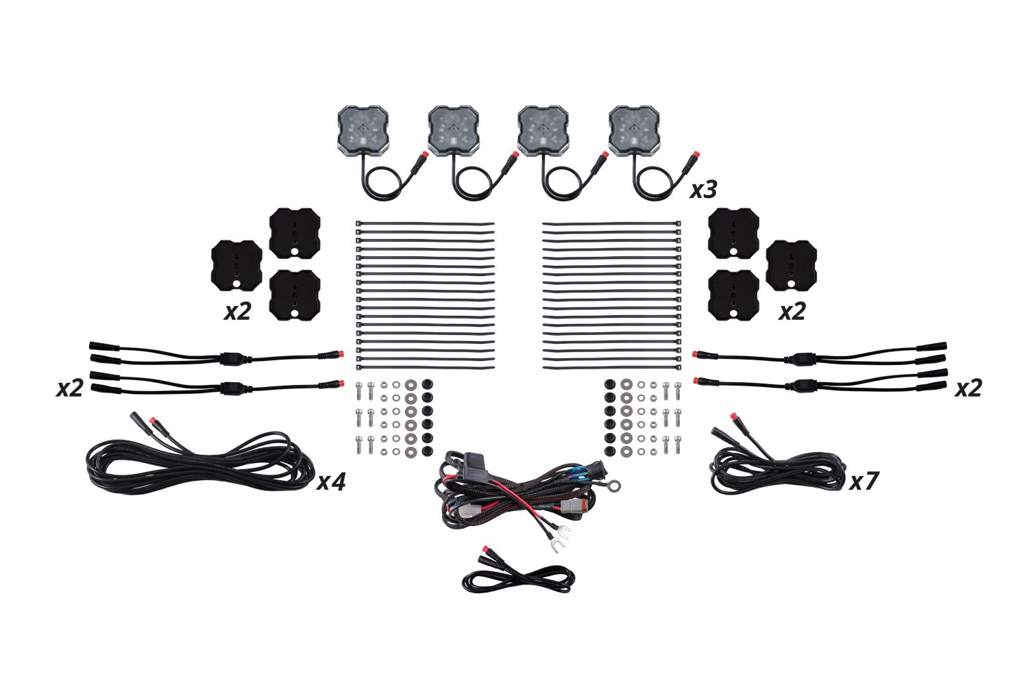 DIODE DYNAMICS | Stage Series RGBW LED Rock Light Kit (12-Pack)