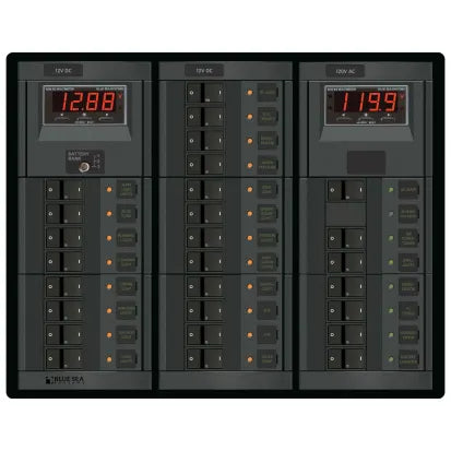 Blue Sea 1461 12 Position Circuit Breaker Panel - 12V - 120A main image 1