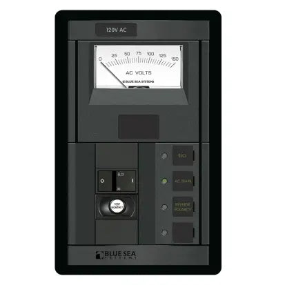 BLUE SEA SYSTEMS | Panel 360 120VAC 1pos With ELCI Main 30A (374358)