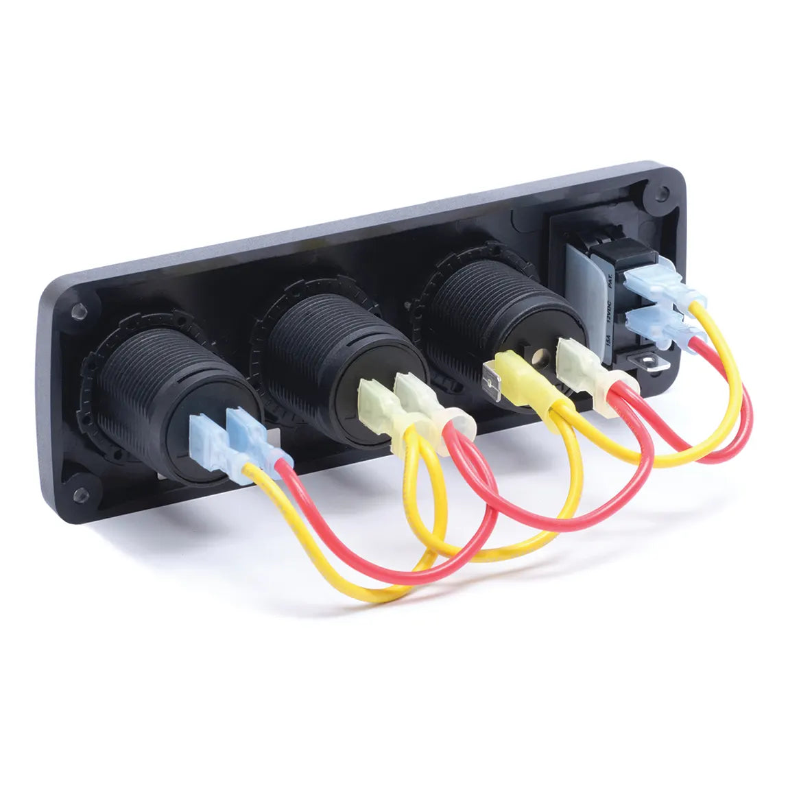 BLUE SEA SYSTEMS | 15A Circuit Breaker 12V Socket 2 x 2.1A Dual USB Chargers Accessory Panels