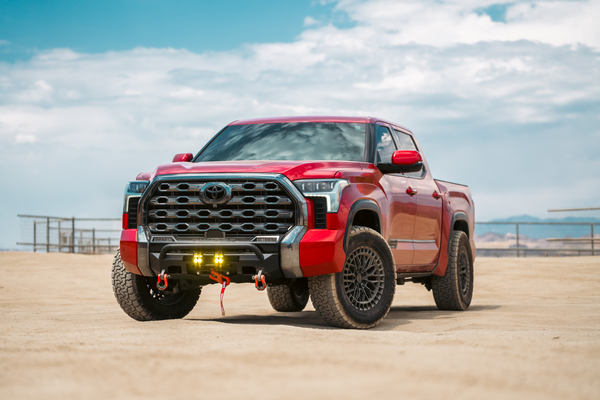 Body Armor Tundra HiLine front winch bumper installed