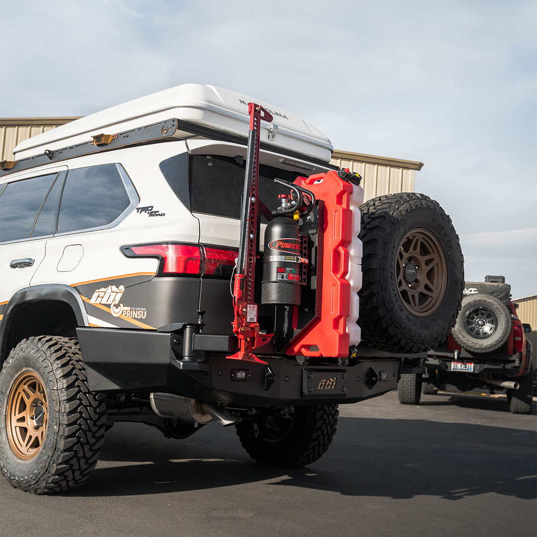 CBI Sequoia swing-arm tire carrier and accessory mount
