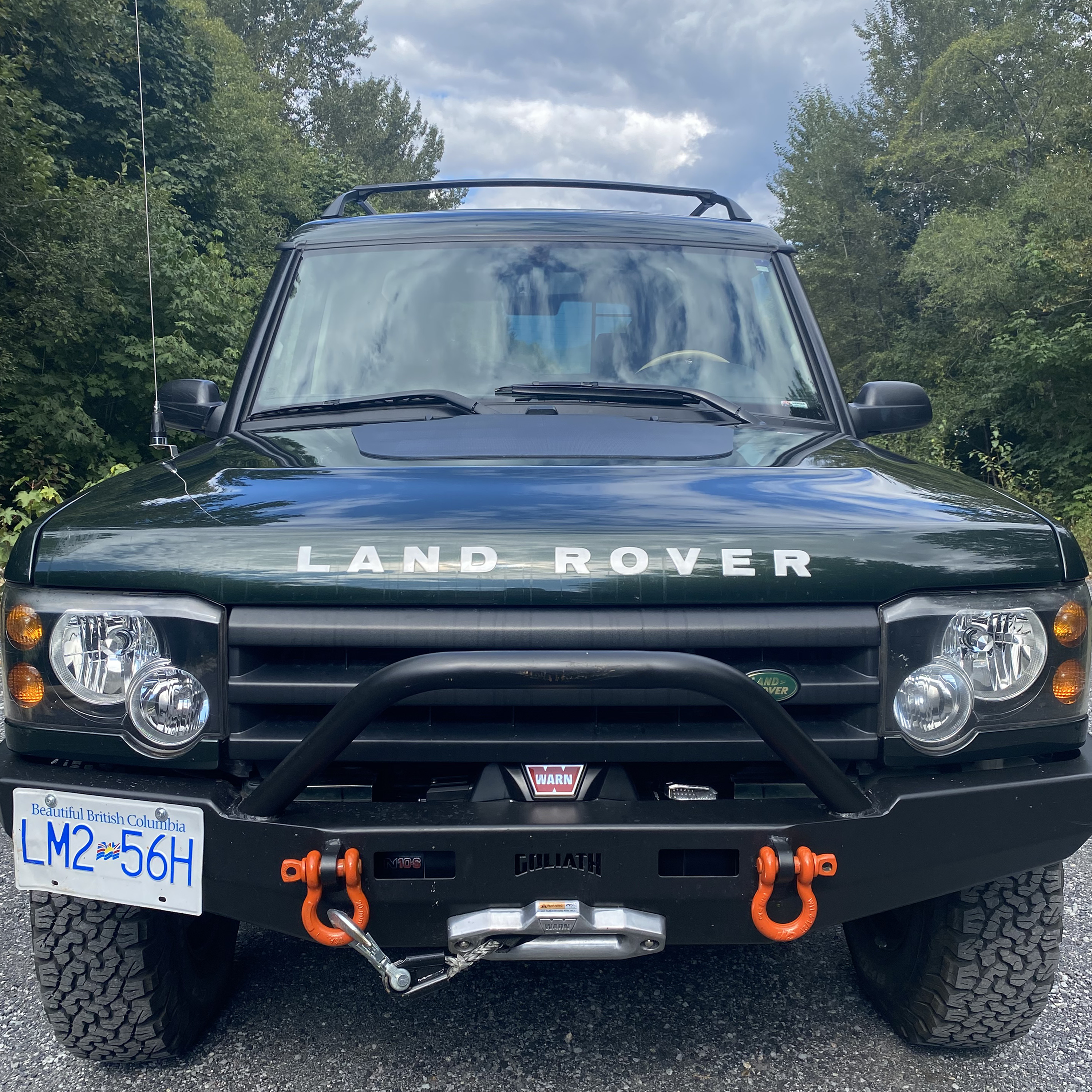 landrover discovery 1 & 2 vss system hood bonnet solar panel system