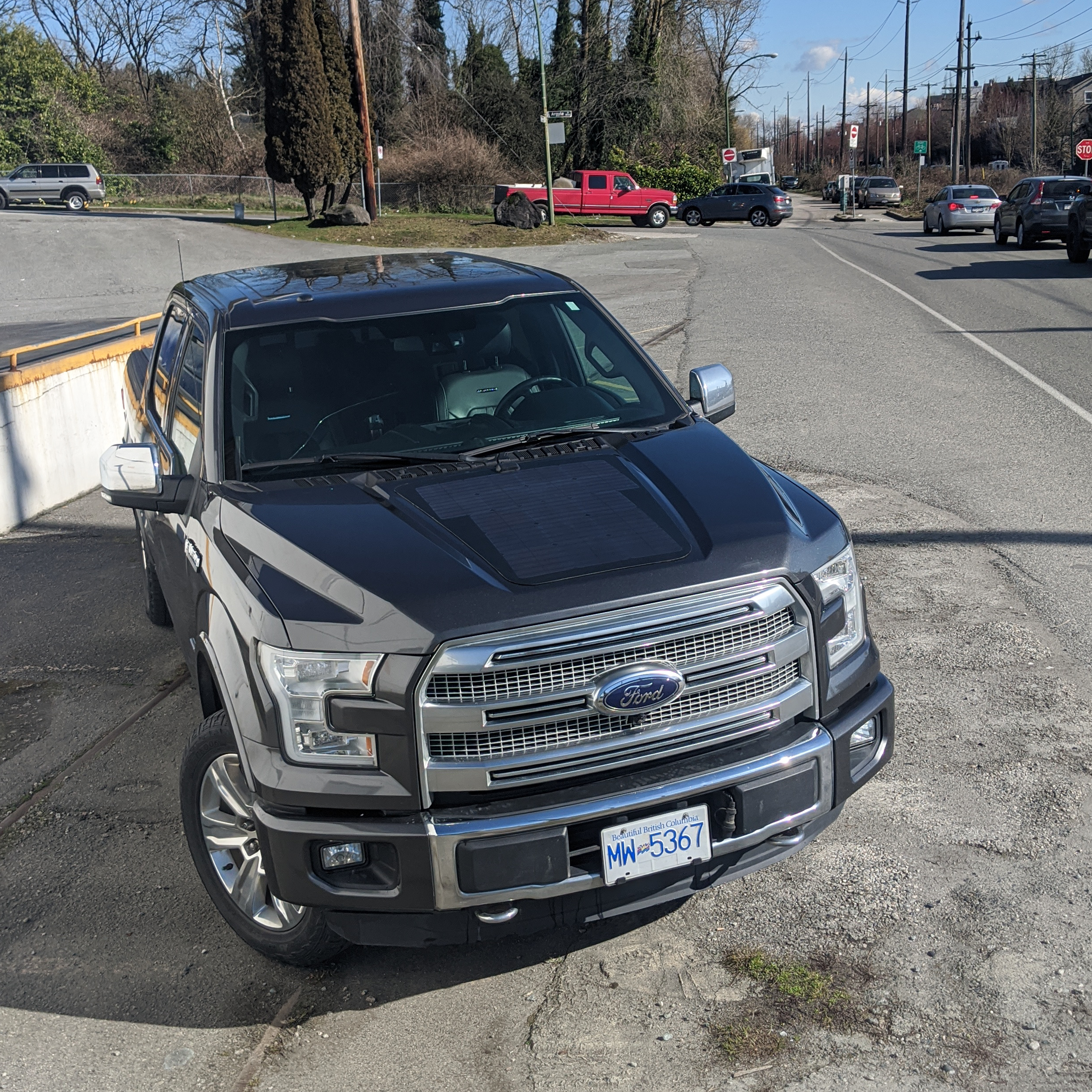Cascadia 4x4 VSS System for ford f150 hood solar panel