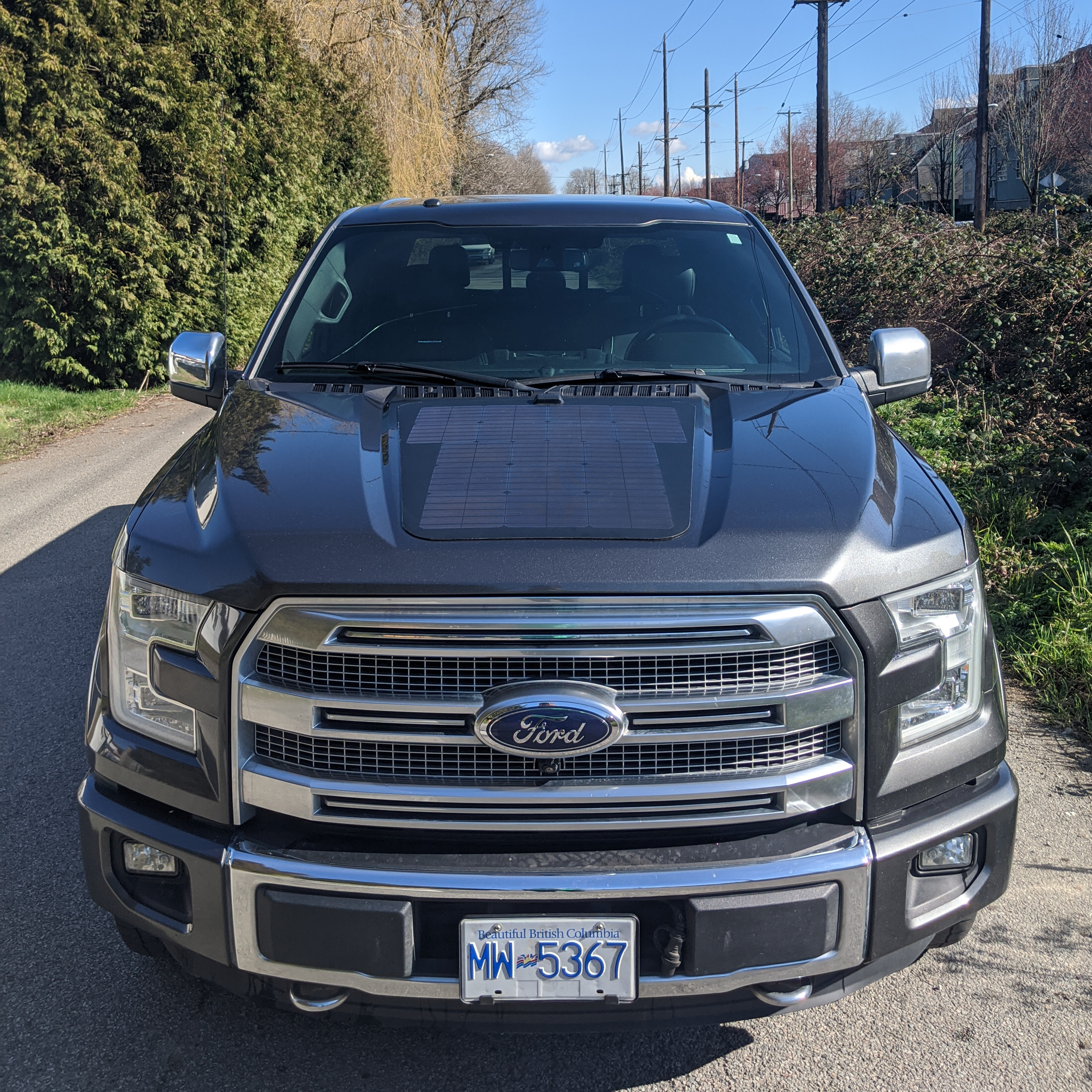 CASCADIA 4X4 | Ford F-150 2015-2020 VSS System 85 Watt Hood Solar Panel