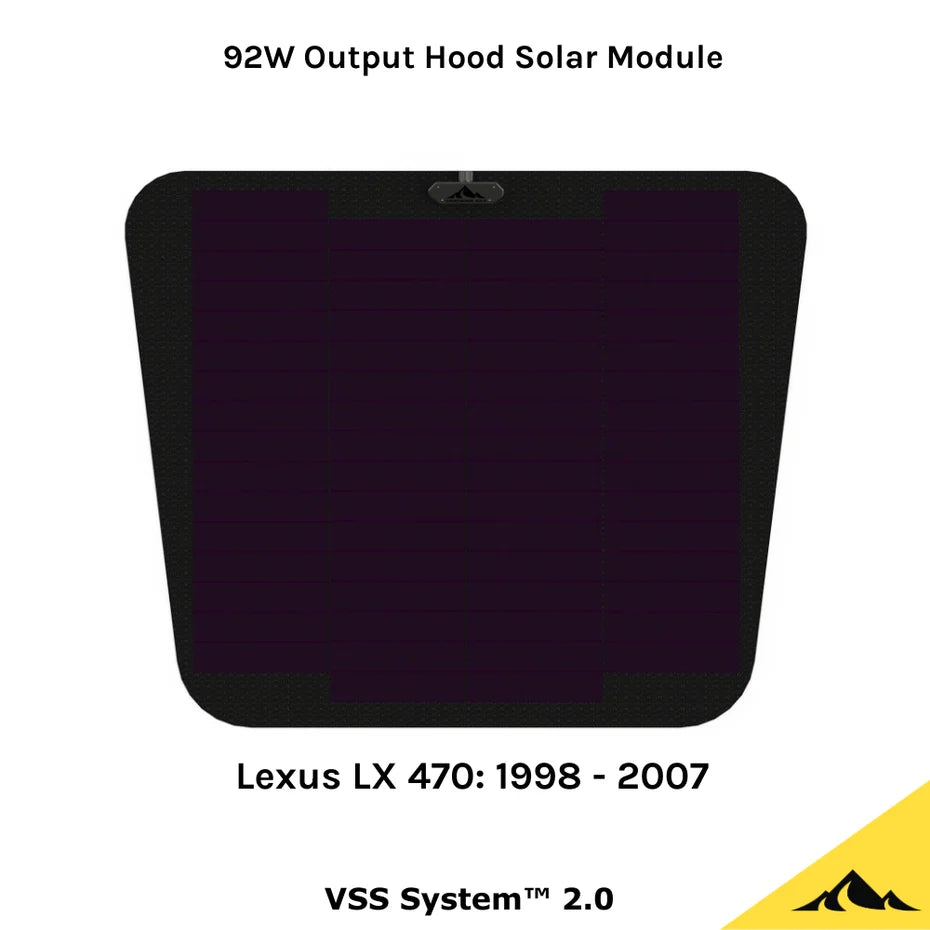 CASCADIA 4X4 | Lexus LX 470 (1998-2007) Hood Solar Panel VSS System 2.0