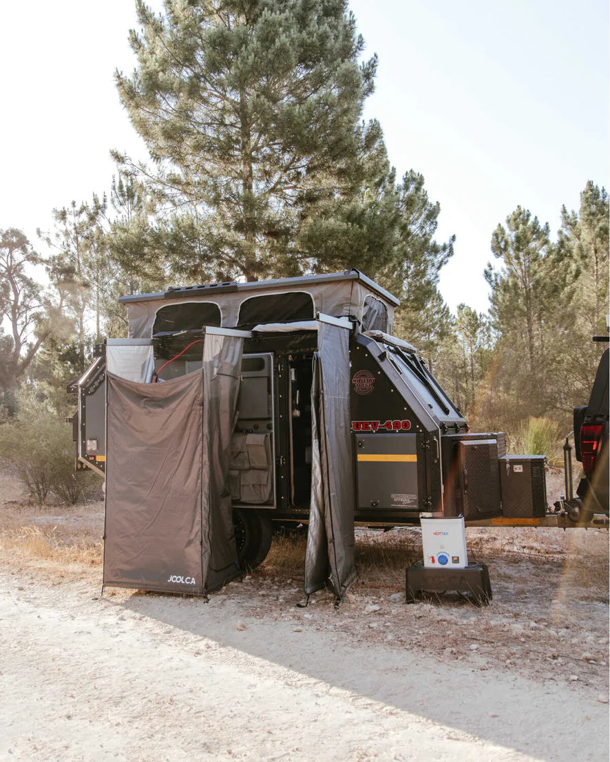 JOOLCA | ENSUITE Mounted Double Two-Room Shower Tent