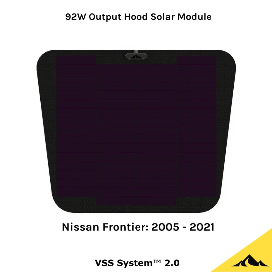 CASCADIA 4X4 | Nissan Frontier (2005 - 2021) Hood Solar Panel VSS System 2.0