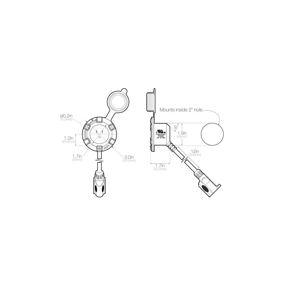 NOCO | Noco Genius GCP1 13A 125V AC Shore Power Plug