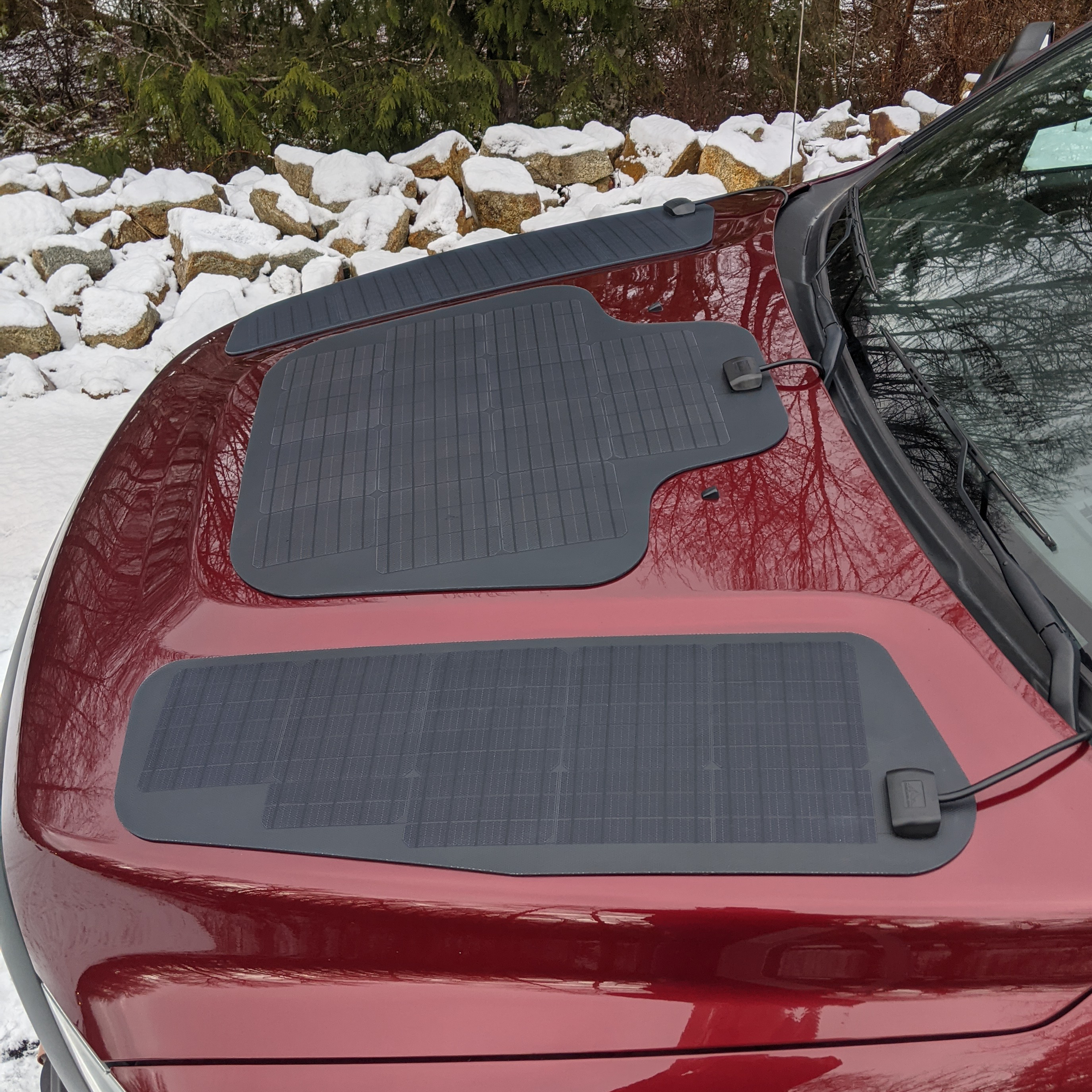 CASCADIA 4X4 | Ram HD 4th Gen 2010-2018 VSS System 35 Watt Hood Solar Panel triple