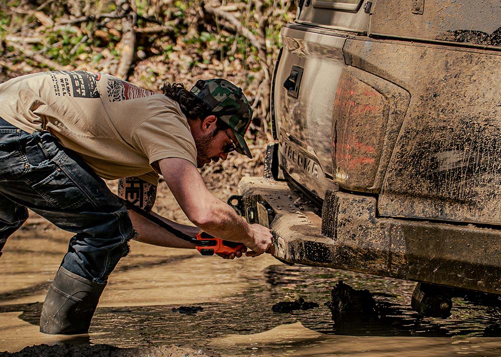 BACKWOODS ADVENTURE MODS | Tacoma 3rd Gen 2016-2023 Hi-Lite High Clearance Rear Bumper (BWTY3T-209035B)